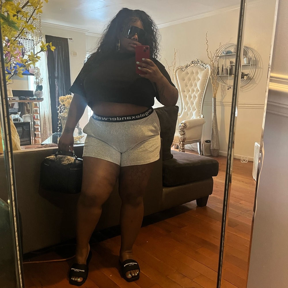 Alexander Wang Logo Waistband Shorts